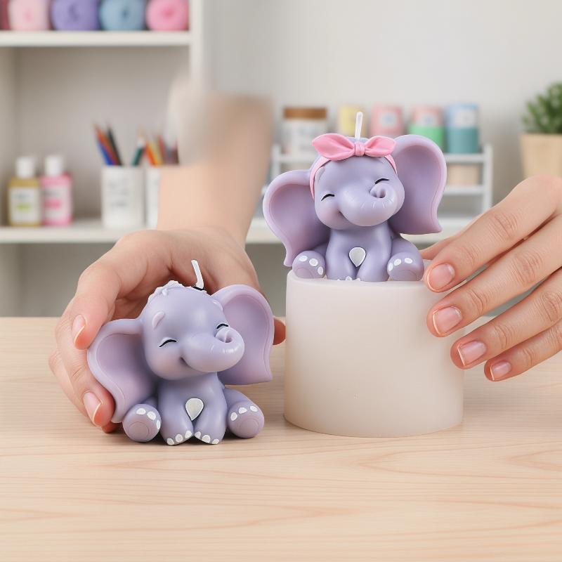 Soap Making Organic - Molde de Silicona 3D de Elefante