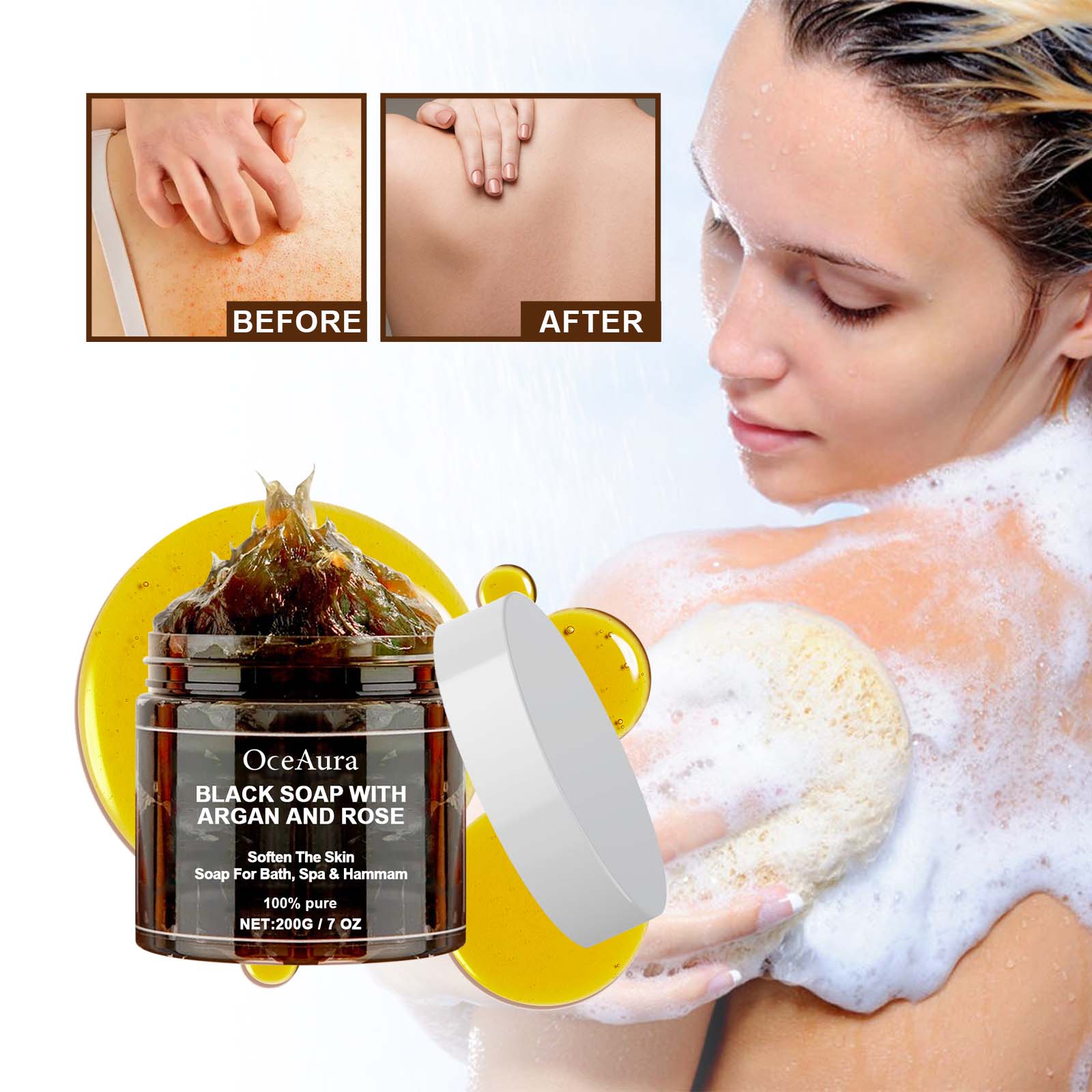 Jabón Negro OCEAURA con Argán  - Soap Making Essential Oils reseña y precio