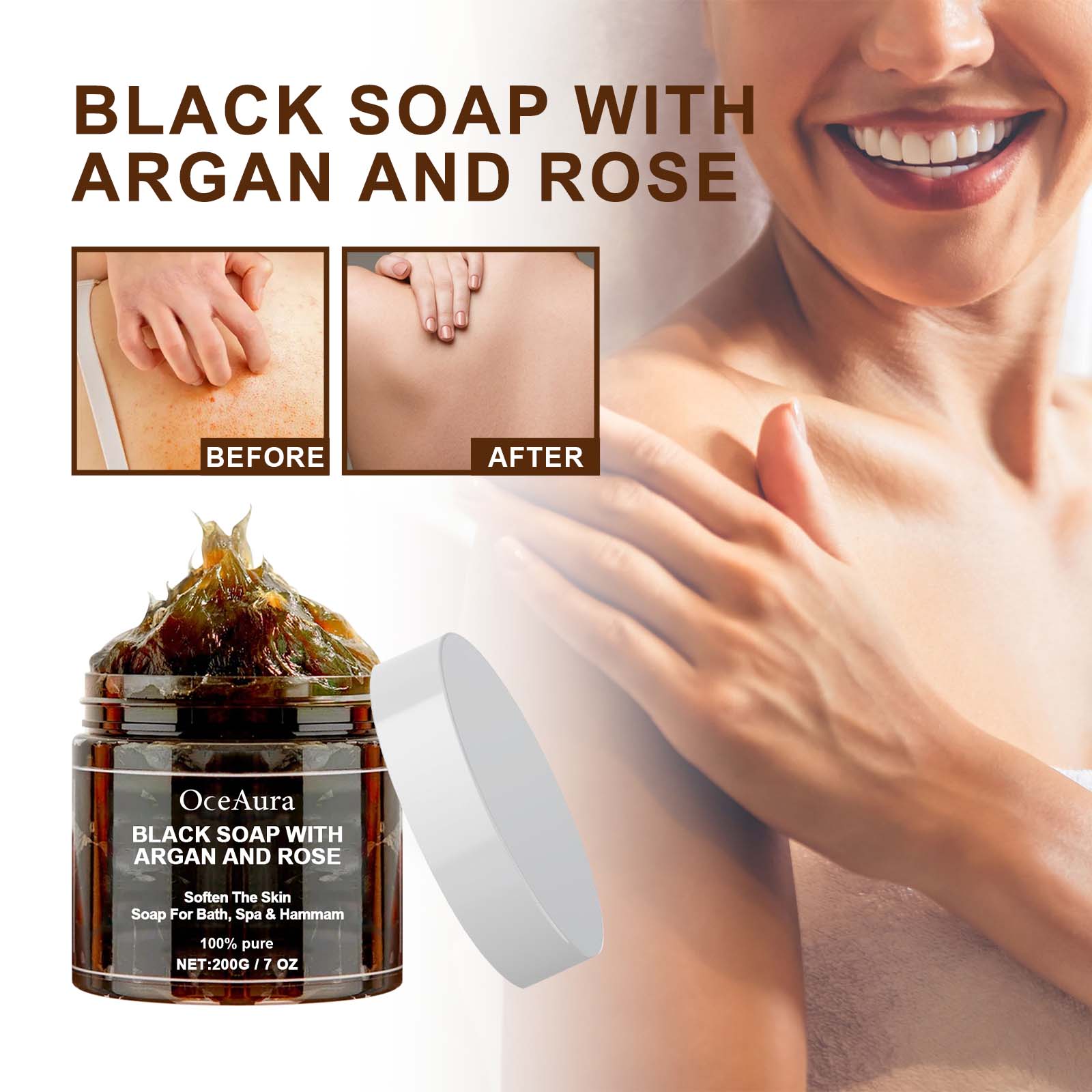 Jabón Negro OCEAURA con Argán  - Soap Making Essential Oils reseña y precio